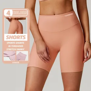 For YISHENHON High Elastic Gym Lounge Shorts Women's High Quality Waisted Butt Lifter Yoga Clothes Solid Fitness Workout Apparel
