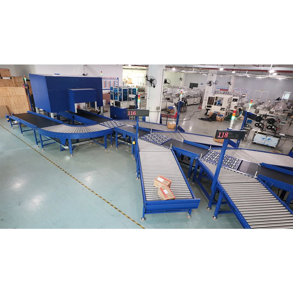 Hot Selling Pivot Swivel Sorting Machine Ball Roller Guide Wheel Rubber Belt Sorter for AI Logistics Company Core Motor Included
