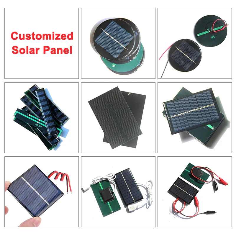 GuLin Mini Panneau Solaire De 6V 1W Panneau Solaire De Cellules De