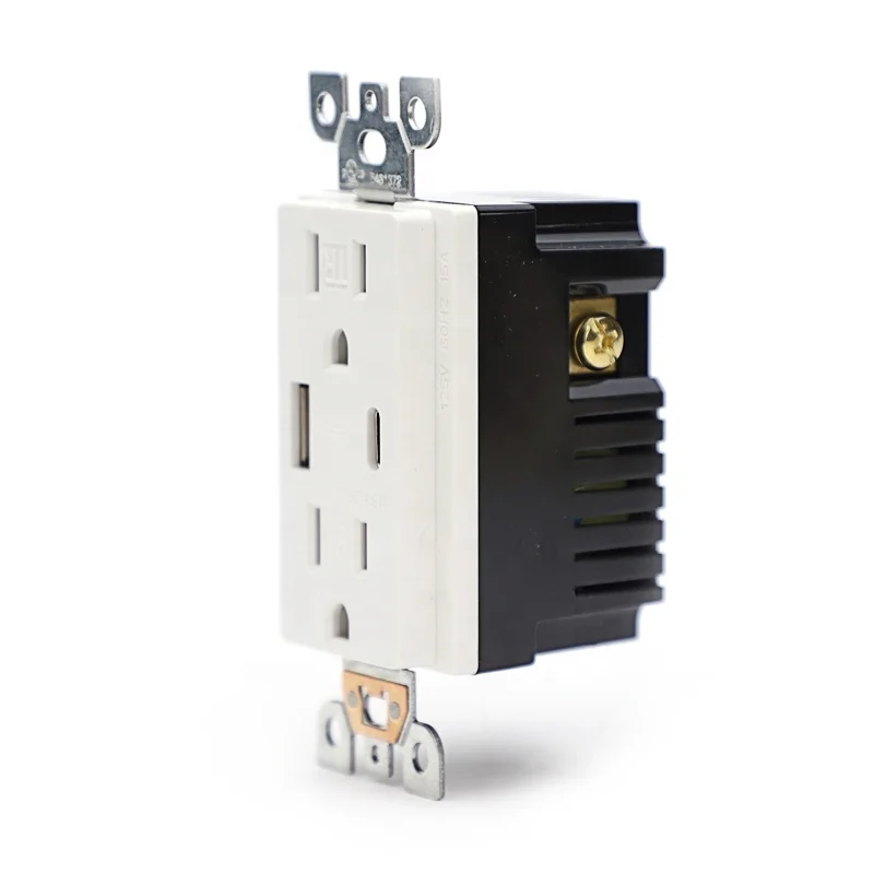 Best Seller Type a and Type C Wall Outlet USB C Wall Socket Electric Sockets and Switches