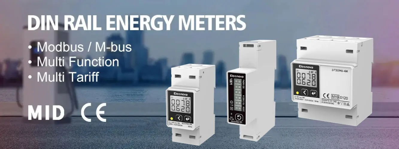 Din Rail Single Phase Multi Function Mbus/modbus-rtu Power Meter - Buy ...