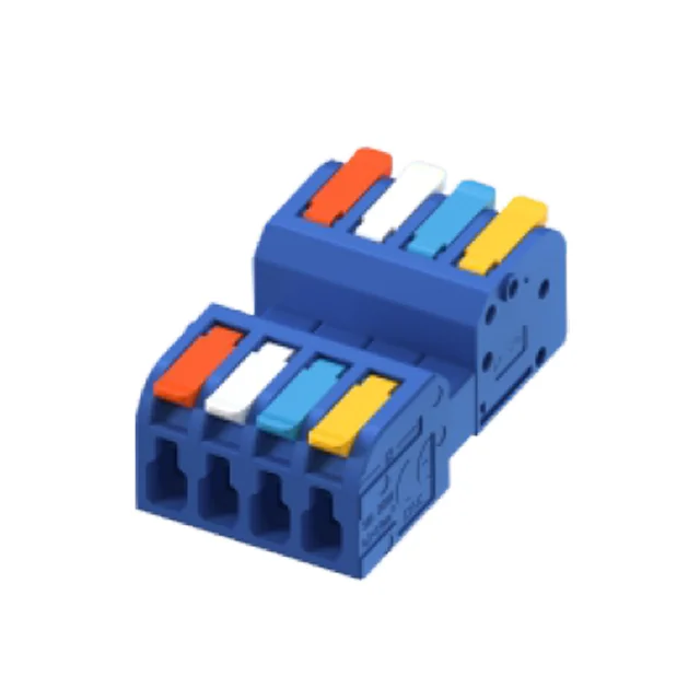 Quick Connect 4 Pin Male Female Plug in Wire Connector  with Lever