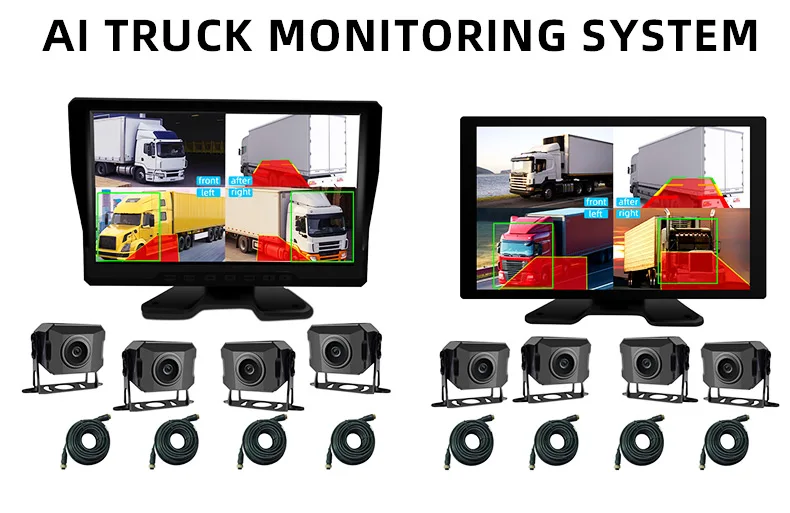 Box Truck Rear Monitor 720P Truck Camera - Dual Vision & Night View Monitoring