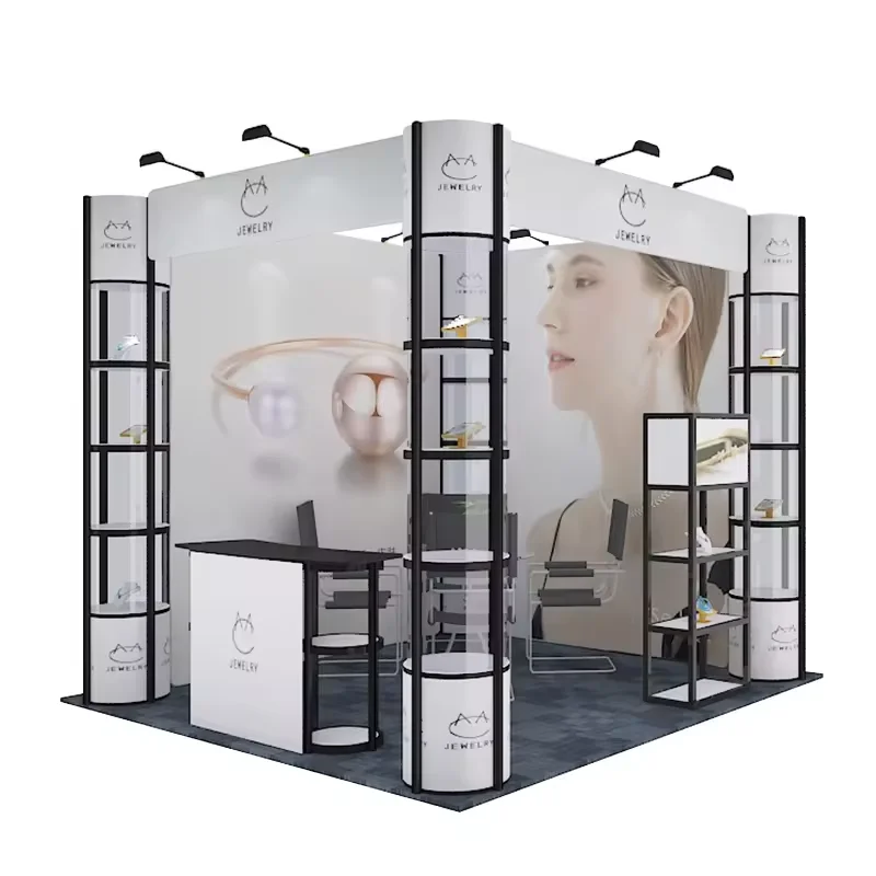 Tian Lang 20ft aluminium ineenstappele tentoonstellingsstand, aluminium raam agtergrondstand, draagbaar stand