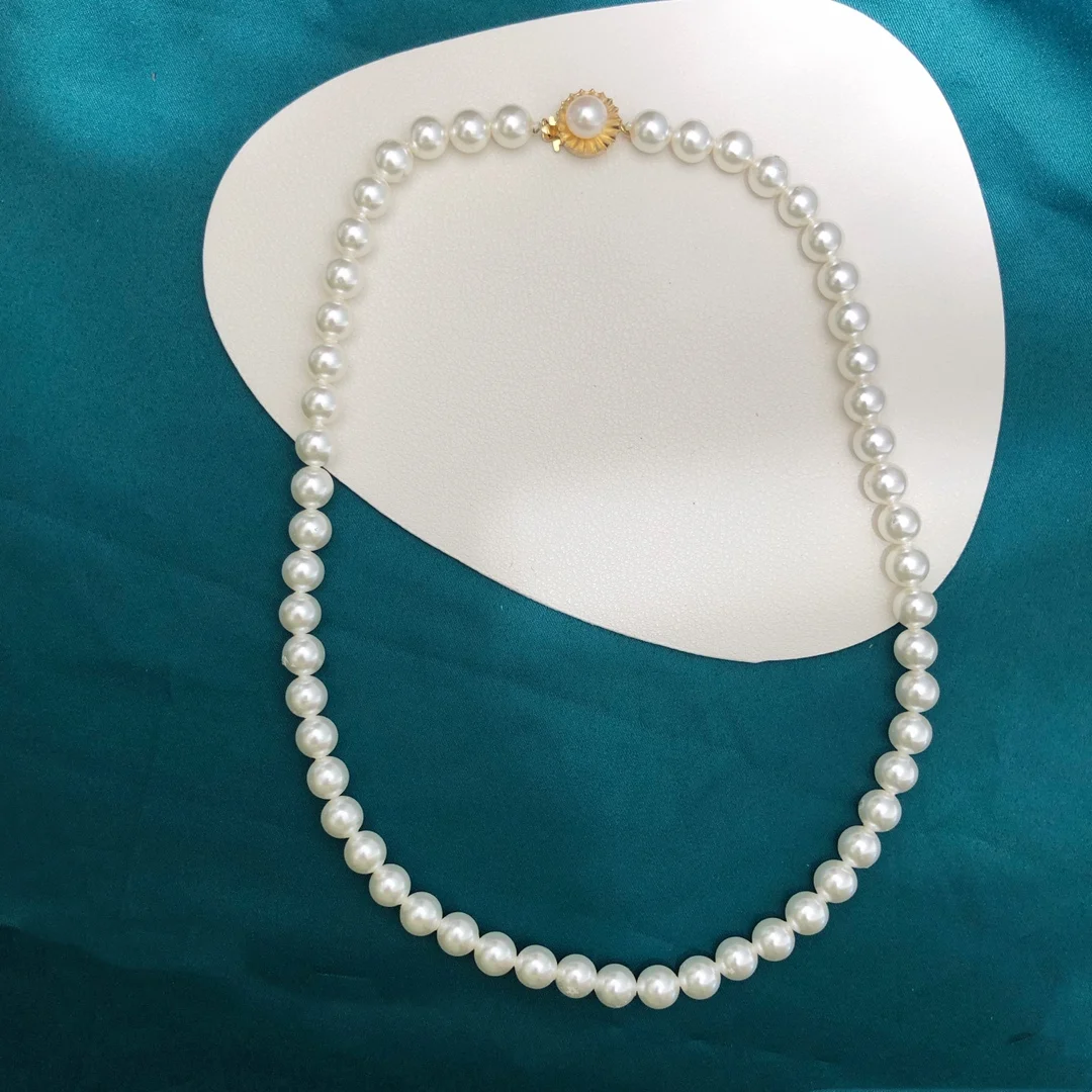Eight Leaf Flower Clasp For Pearl Necklace - Pearl & Clasp