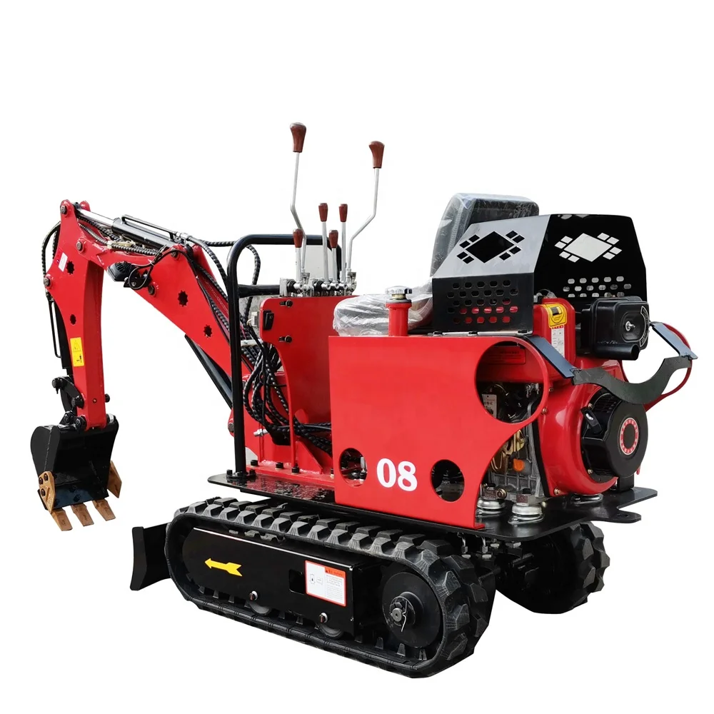 Multifunctional Micro Digger Hook Machine Landscaping Mini Hooker Small Agricultural Crushing Excavator