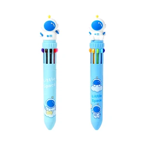 Wholesale Creative 10 Colors 0.7mm Space Man Plastic Ball Point Pen  Beautiful Writing  Sign Pen for Office School