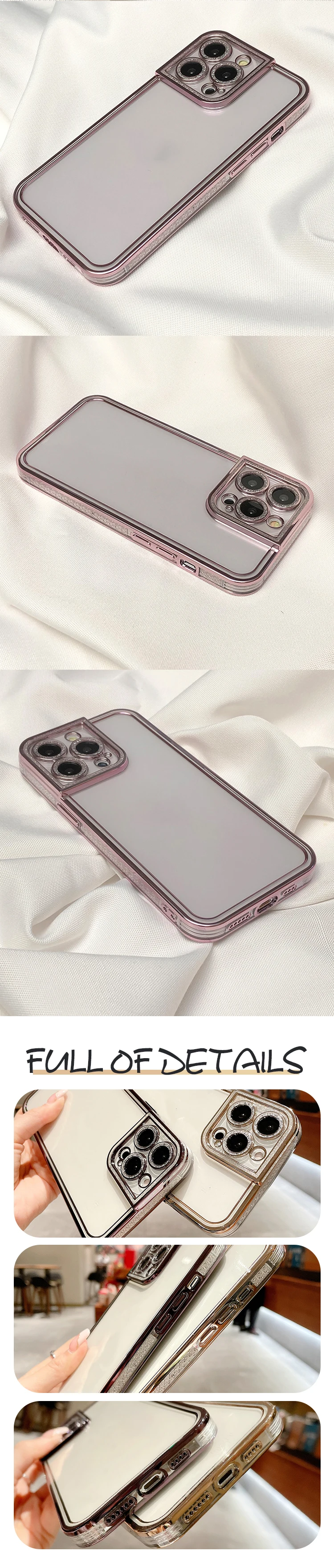 Luxury electroplated Plating diamond outline soft back cover clear case for iphone 13 case, for iphone 13 transparent cases