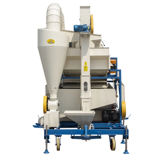 Air Screen Cleaner with Gravity Table Peanut Sesame Soybean Maize Seed Cleaning Machine
