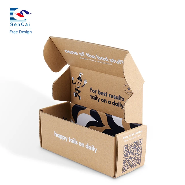 Factory Price Customized Logo Bottle Gift Packaging Kraft Paper Shipping Corrugated Box details