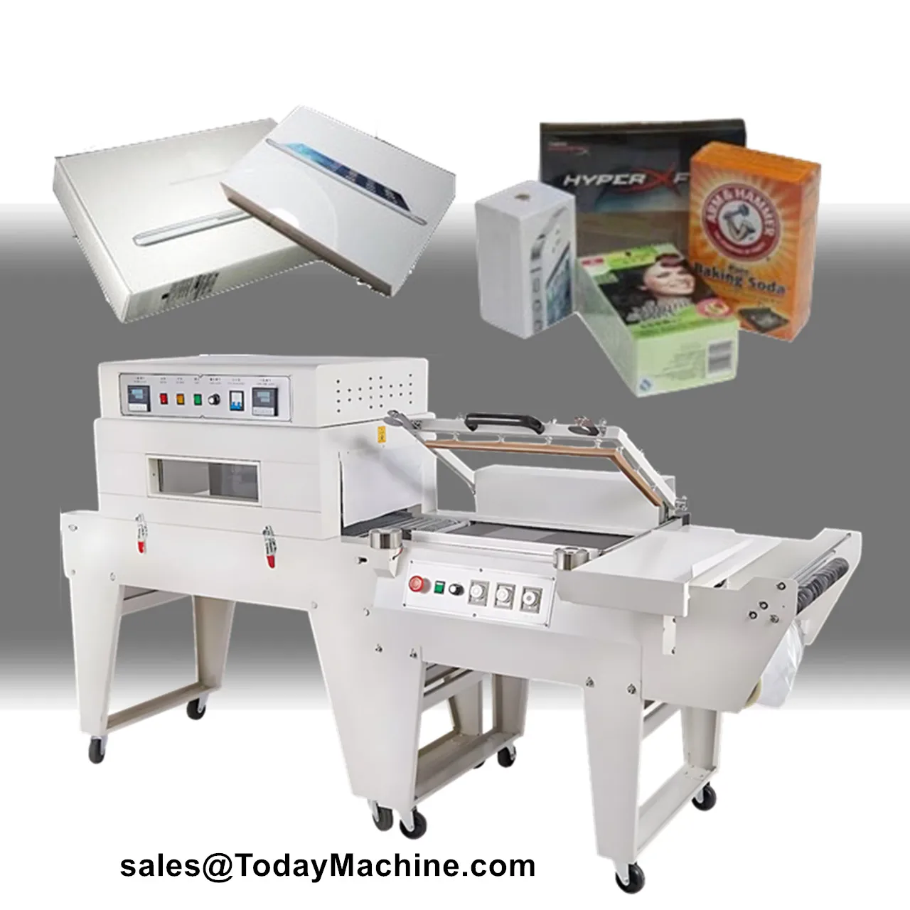 Manual L Bar Box PVC PP Film Sealer Shrink Wrapping Machine