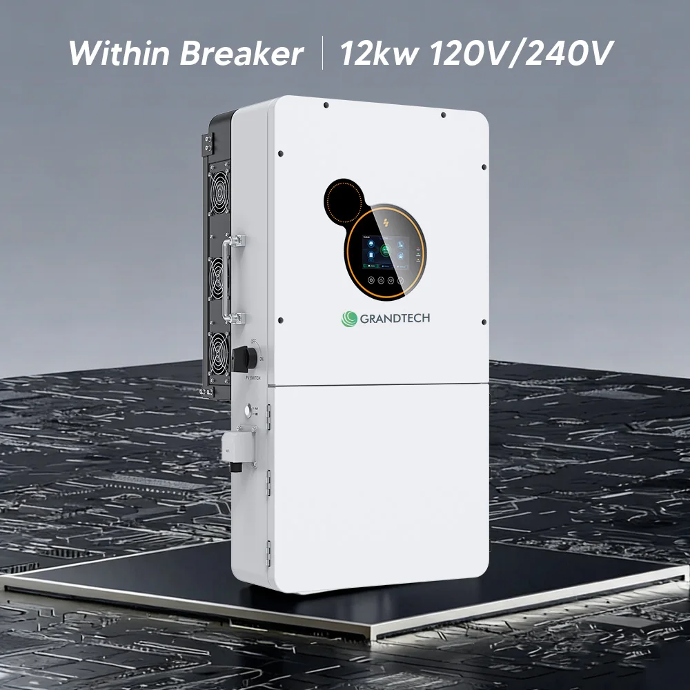 US Voltage Split Phase 12kw Hybrid Solar System Energy Storage 8KW 10KW 12KW Split Phase Hybrid Inverter 50hz  Within Breaker