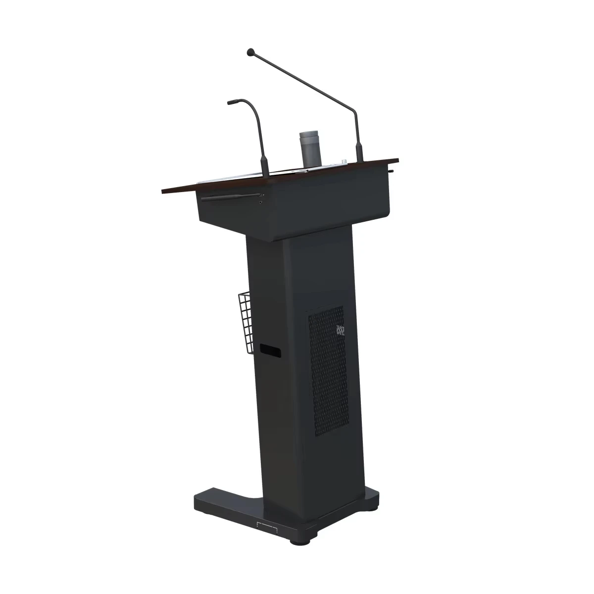Focus St600 Detachable Speaker Lectern Slim Pulpit with Built-In Amplifier Rostrum Collapsible School Items Digital Smart Podium