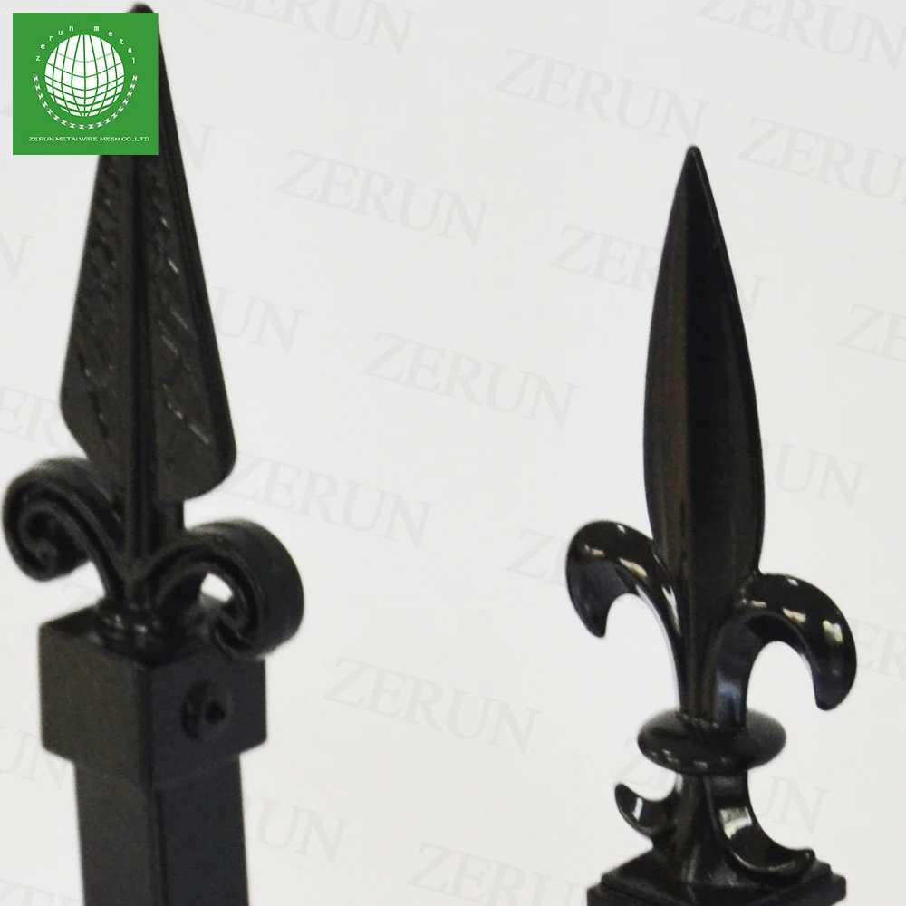 Wrought Iron Fence with Spear Top Metal Construction Site Usage 3D Modeling Service