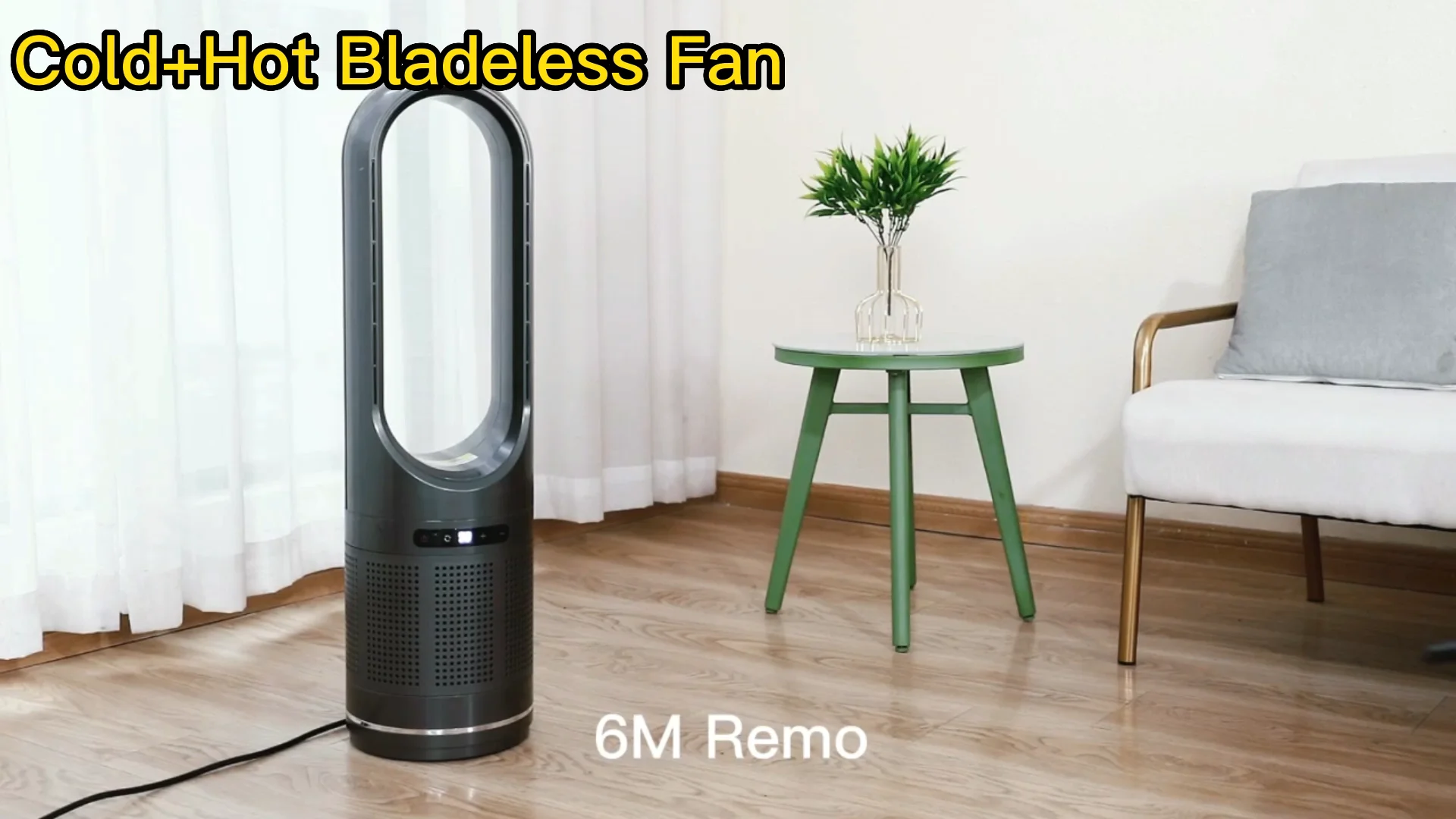 Portable Cool And Hot Bladeless Fan Bladeless Fan Heater Smart Electric