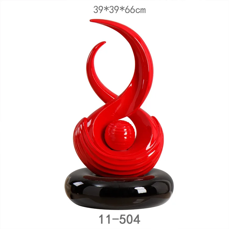 Customized Home Table Art Decor Luxury Modern Resin Abstract Sculpture