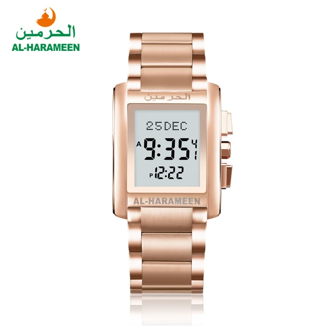 HA-6108 Diamonds-AL-HARAMEEN | ALHARAMEEN | ALASR | ALFAJR | ALHELAL | AZAN  WATCH | AZAN CLOCK | ISLAMIC CLOCK