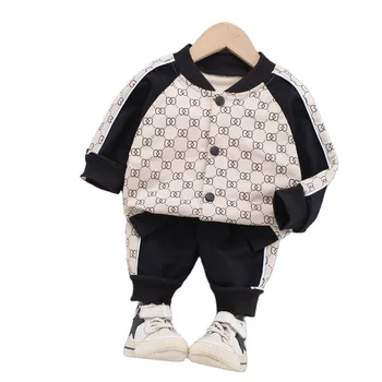 fashion wholesales two piece pants set kids clothes sets winter baby suits and boys clothes