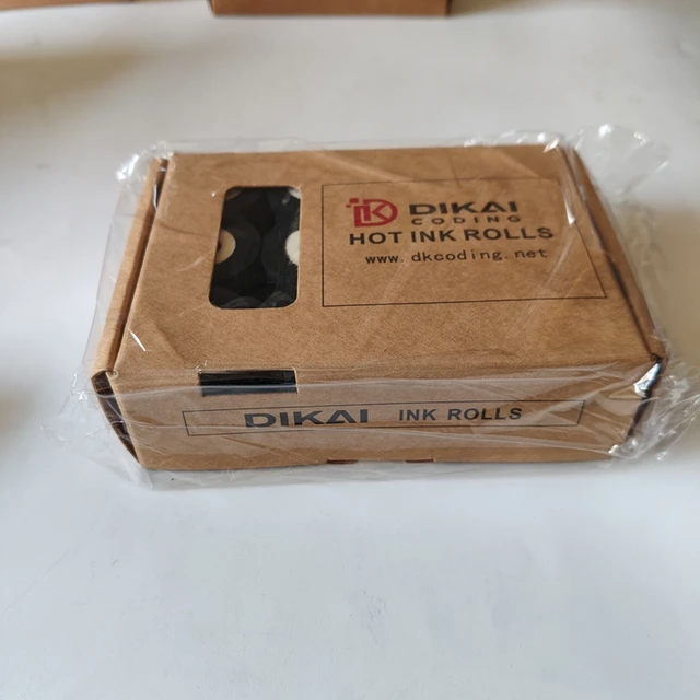DIKAI DK833 40x40mm Black Hot INK Roll for Roller Transfer Printing Coding Machine with 130-160C Temperature and Pillow Packing 2