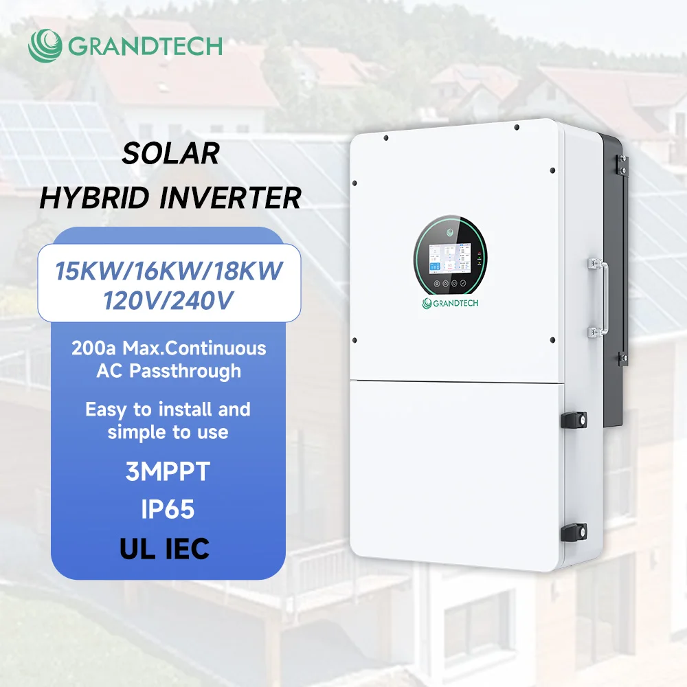 Inverter ibridi portatili a fase divisa SRNE per sistema di accumulo di energia (ESS) da 10 kW, 12 kW, 15 kW, 16 kW e 18 kW – Inverter domestico per impianti fotovoltaici