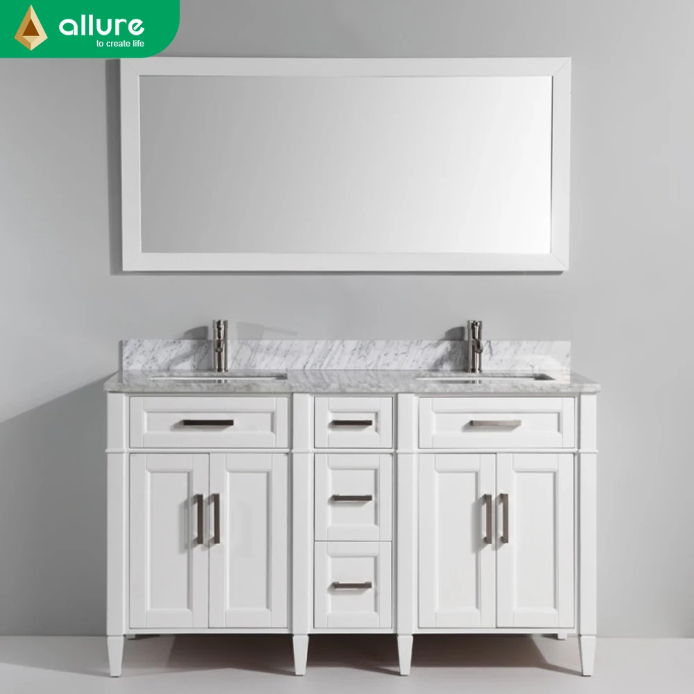 Allure 36 Inch Cheap Corner Makeup Lowes Double Sink Wash Basin Bathroom Vanity Cabinets Combo Buy Double Sink Wash Basin Bathroom Vanity Cabinets Combo