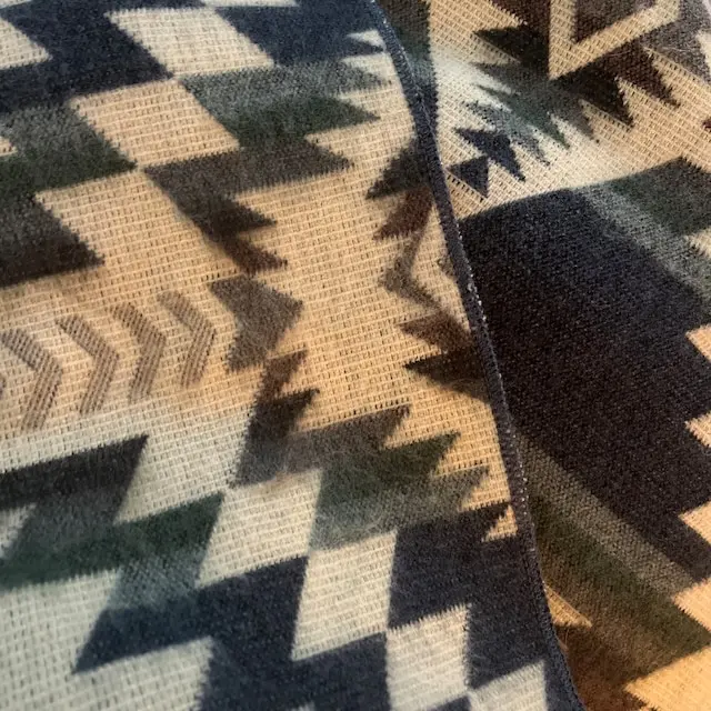 Custom Logo Boho Aztec Flannel Mink Fleece Reversible Blanket New Design Birthday Gift Knitted 100% Polyester Travel Throw