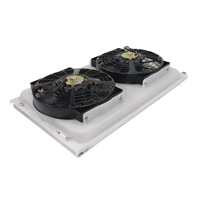 Universal Aluminium Condenser Radiator Cooling Fan Assembly 14'' X 23'' For Hot Street Rod Bus