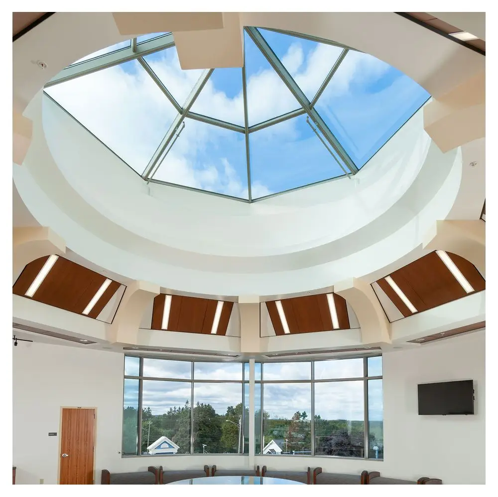 Picture of Luxury Resorts Architectural Skylight Pyramid Design Glass Roof Black ...