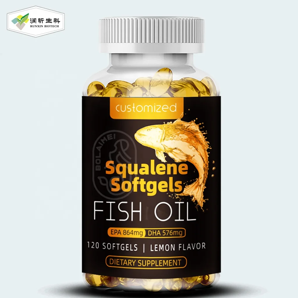Amazon  Squalane Supplements EPA DHA EFA Algae Deep Sea Fish Oil Omega 3 6 9 1000Mg Softgel Capsules