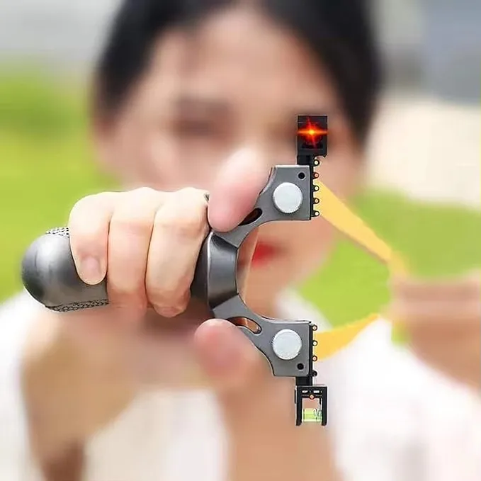 2024 New Rubber Laser Professional Powerful Outdoor Bird Bow Strongest Telescopic Toy Hunting Slingshot