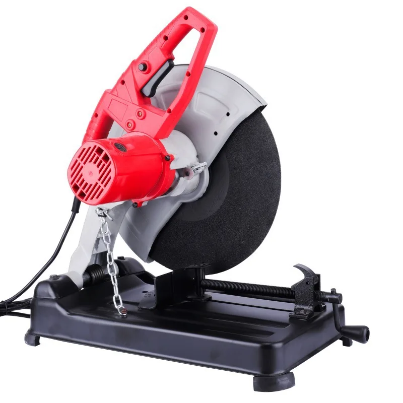 TEBAK Iron Industrial Metal Chop Off 355mm 14 Inch Chop Saw Electric Rod Cutters Metal Cutting Machine