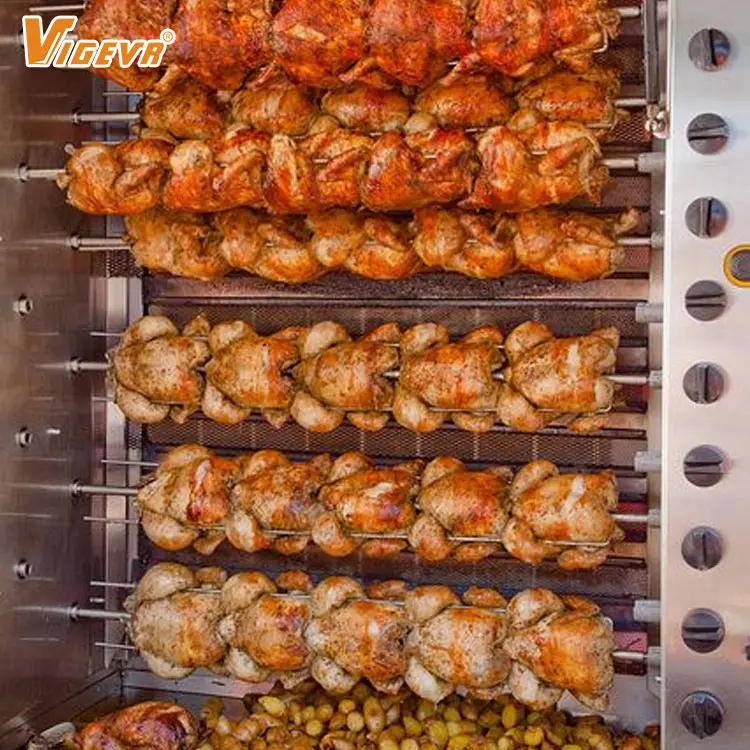 チキンロースターガス式 Vertical-Gas-Chicken-