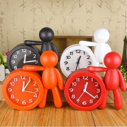 Украшение в виде человека подарок детские часы дешевые музыкальные часы-будильник для