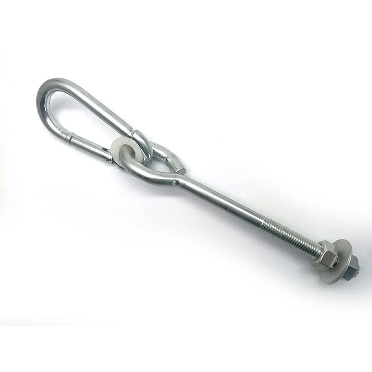 Thread Hook Playground Yoga Seat Safety Ceiling Mount Swing Hanger With Snap Hook Bolt