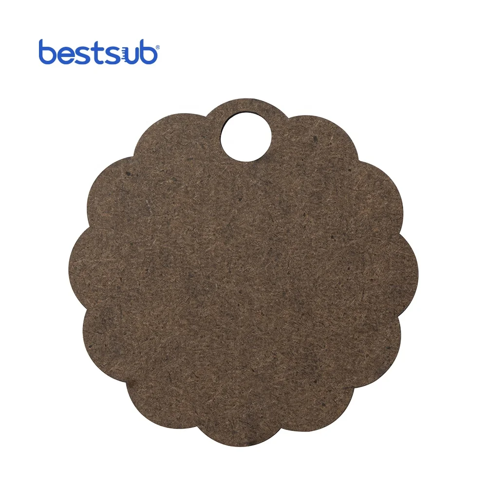 BestSub Sublimation Custom Name Plate Hardboard MDF Wood Photo Badge Tag for 40oz Tumbler Straw Lid
