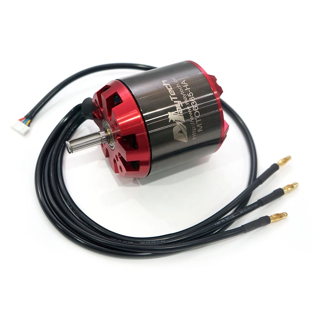 Maytech 6365 Sensor Brushless Motor 200 Kv Electric Paramotor Bldc Aluminum Outrunner for Skateboard Belt Driven Metal Material