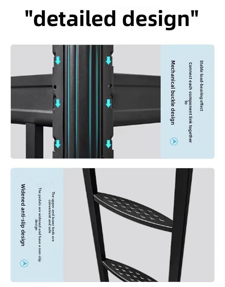 product college dormitory high low iron frame bed steel wood combination wardrobe wrought iron bed for apartment dorm wrought iron bed-2