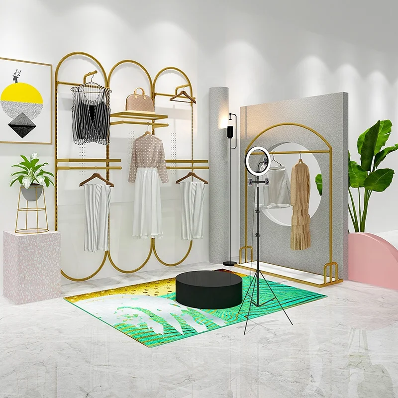 Modern Gold Shoe Display Shelf Multi Size Shoes Shelve Display Rack Stand Shoe Display Rack Stand for Shop