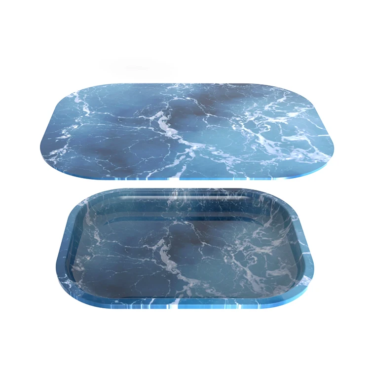 New Design Custom Rolling Tray Blank Serving Tray Magnetic Tray with Lid
