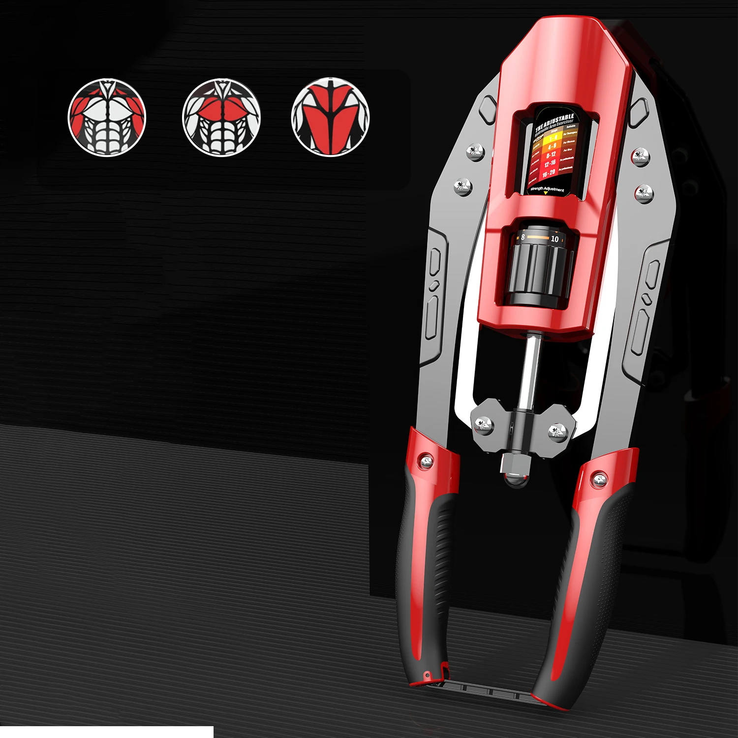 Shredforce Arm&chest Twister Chest Expander Muscle Training Equipment Adjustable 440lbs Hand Strengthen Hydraulic Power Twister