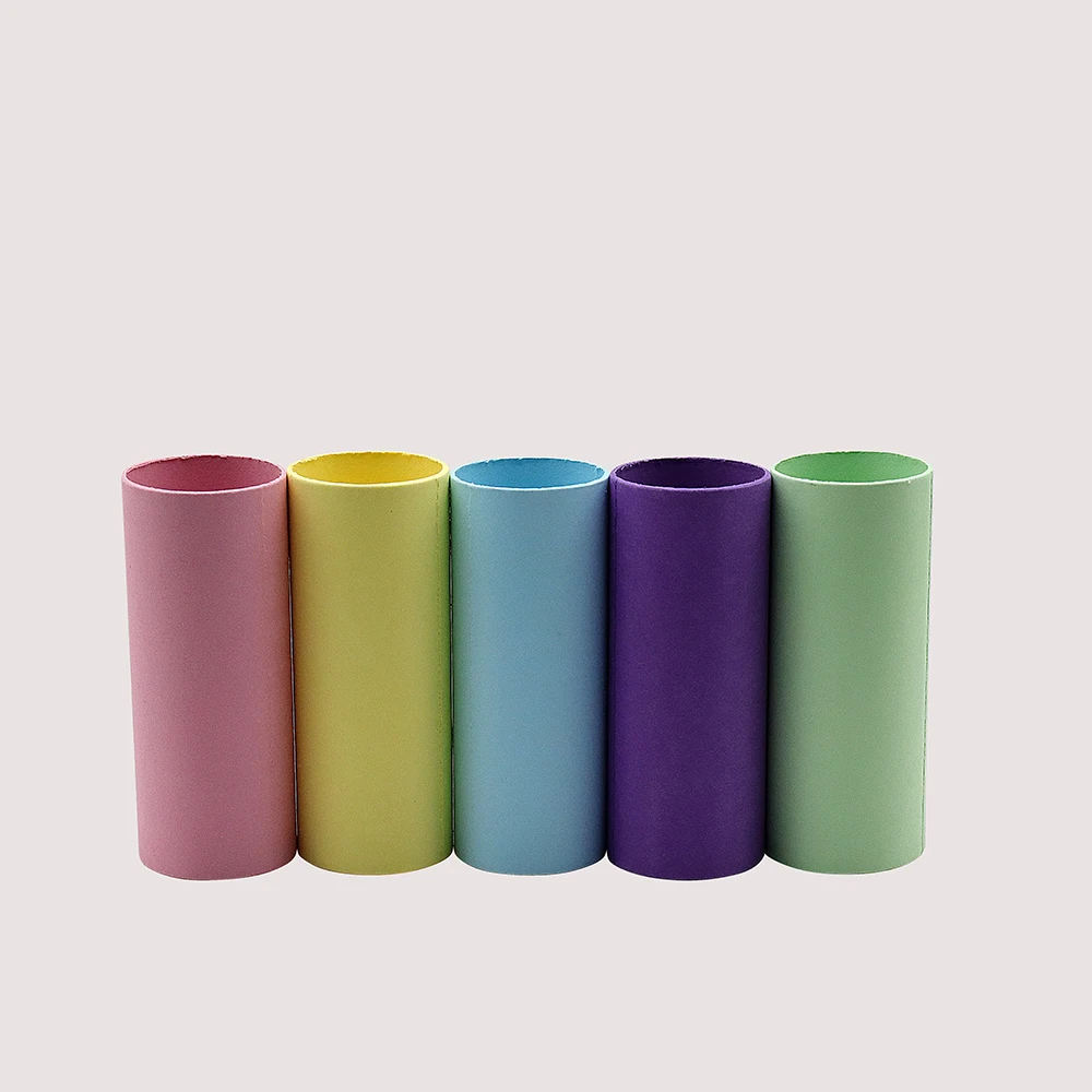 High Quality 4cm Recyclable Colored Paper Craft Tubes Premium for Artistic DIY with Vanishing Printing Handling