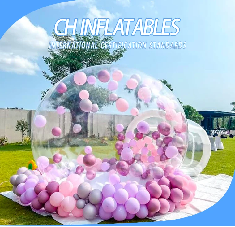 Customized outdoor tents Inflatable bubble house slide for kids games inflatable bounce house bubble dome