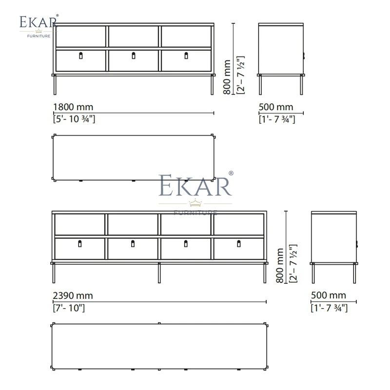 product sleek modern wood tv cabinet with ample storage  sleek metal legs for home or hotel living room furniture-65