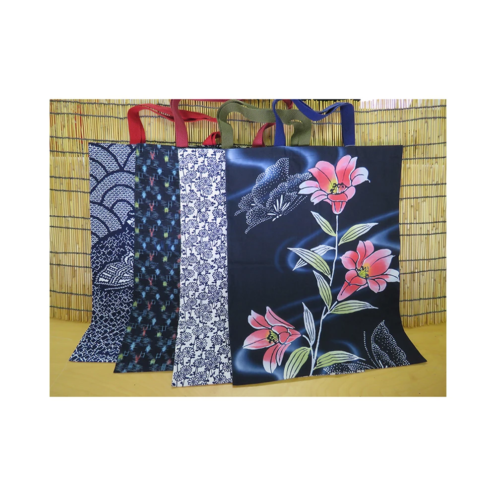 Japanese sturdy beautiful simple reusable cotton hand cloth bag with reasonable price