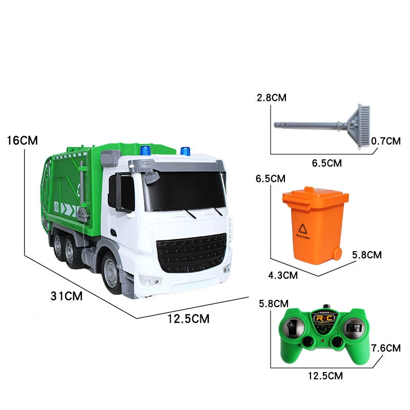 New Arrivals Garbage Truck Electric Recycling Trucks Remote Control