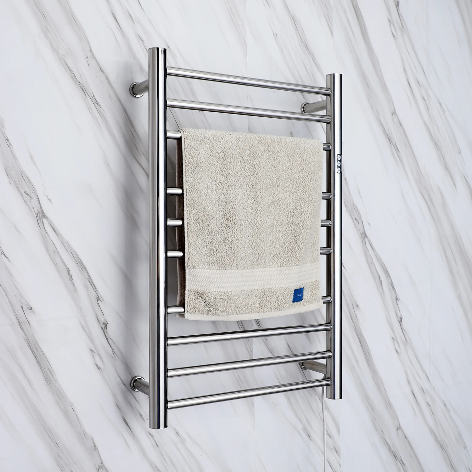 2022 China Foshan Factory Direct Sale Bathroom Wall Mounted Towel Heater 304 Stainless Steel Electric Towel Racks 9005RT