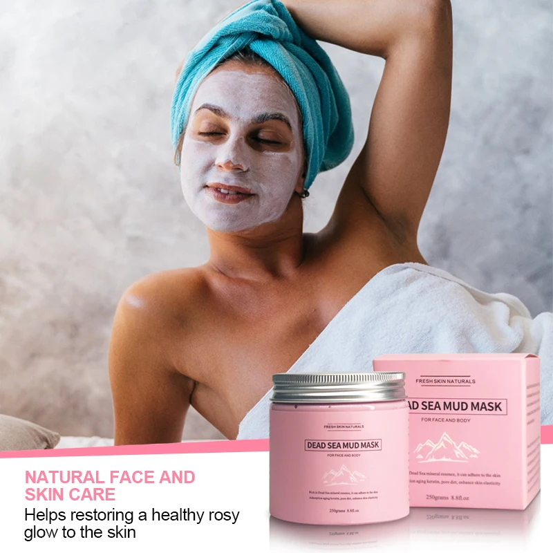Private Label Oem Hight Quality Clarifying Facial Skincare Small Pink Dead Sea Milk Repair Bright Mud Mask