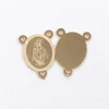 Virgin Mary + glossy-gold
