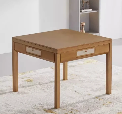 Полностью автоматическая машина для Маджонга из цельного дерева высококачественный обеденный стол двойного назначения