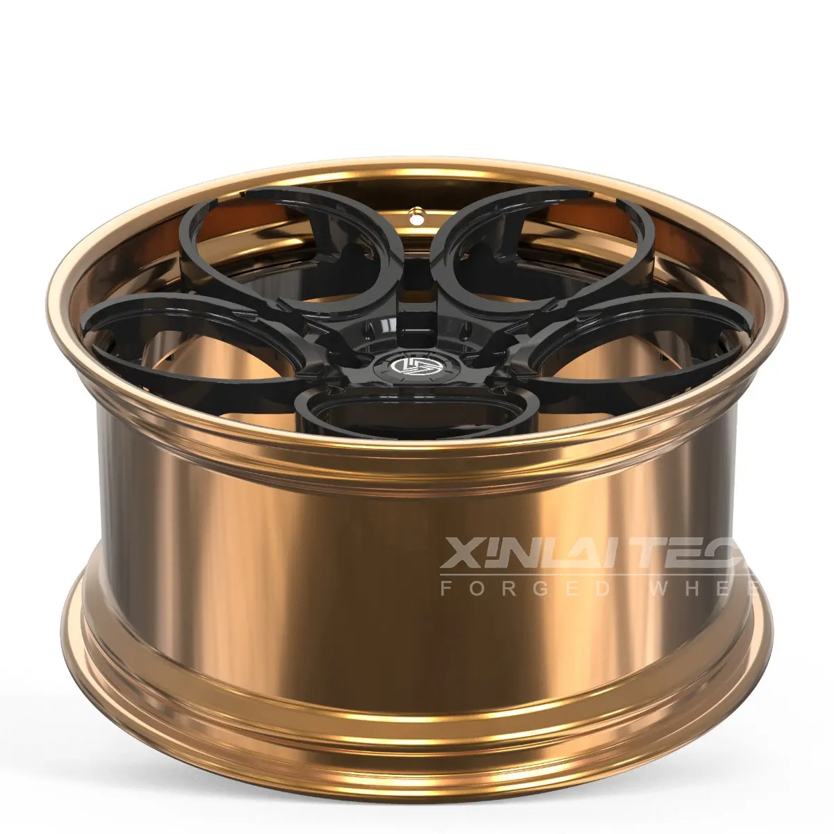 XL 2-Piece Deep Dish Concave Chrome Wheel Alloy Forged Wheels 5x114.3 5x120 5x112 Custom Forging Racing Car Wheel - Image 4